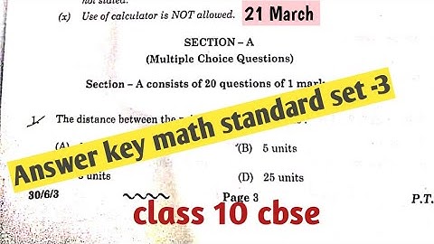 Set-3 standard math solution||cbse class 10 Annual exam 2023 || class 10 standard math set-3 answer