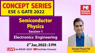 Semiconductor Physics | For GATE & UPSC ESE | Electronics Engg. | By Suneel Tiwari Sir| MADE EASY screenshot 2