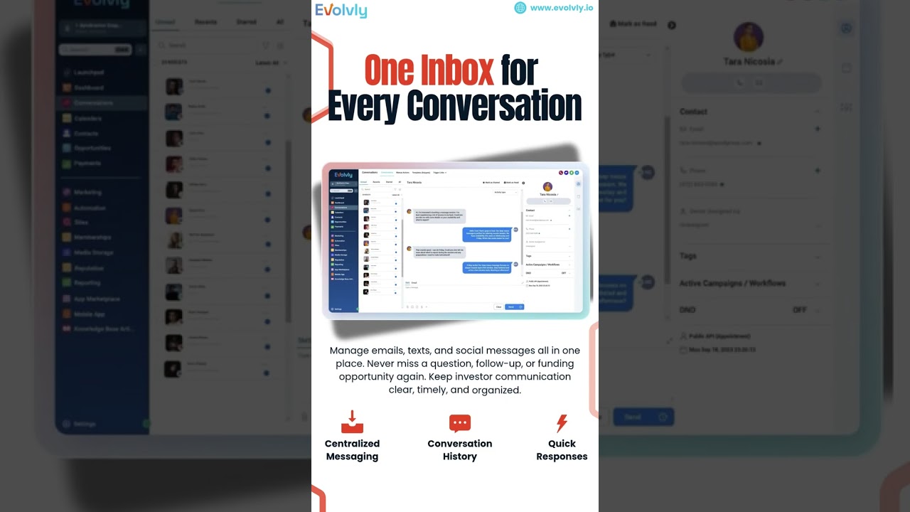 All Investor Messages in One Inbox 
