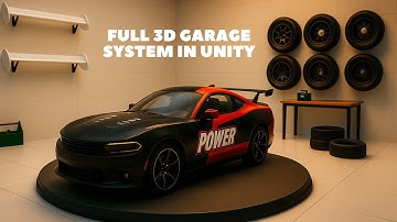 🔥Unity 3D Garage System + Car Customization | Complete Car Unlock & Save System (For Sale)