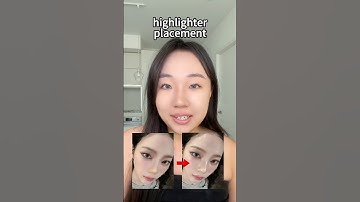 Ultimate highlighter placement guide ✨ last one is so overlooked #highlighter #makeuptutorial