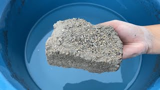 New stonecrush cement crumbling on water💦💦#asmr #relax #rscravingasmr💕💕