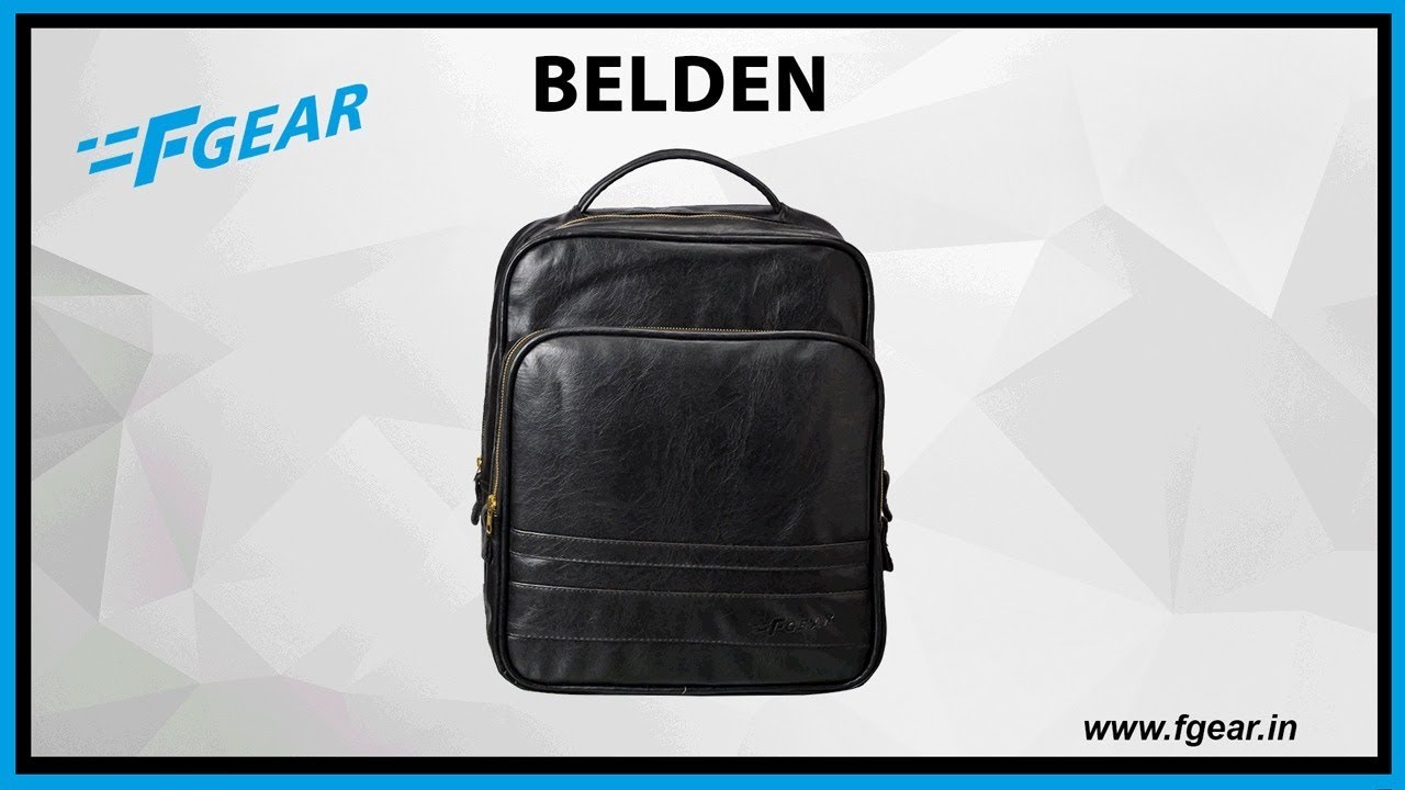 F Gear Belden Luxur 18 Ltrs Black Casual Backpack