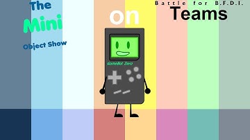 If The Mini Object Show Characters were on BFB Teams