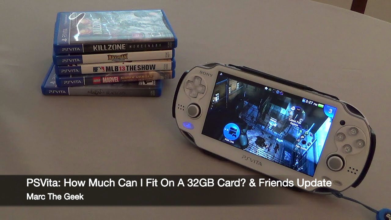 PSVita: How Much Can I Fit On A 32GB Card & What's on My Vita.