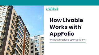 How Livable Works with AppFolio