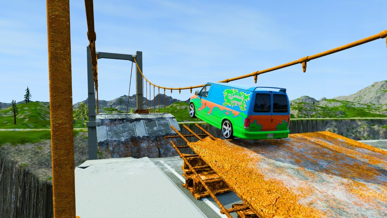 Broken Bridge Jump Challenge: Which Car Will Survive? | BeamNG Drive | Vivek Kedari Games