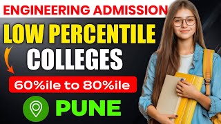 Engineering Low Percentile Colleges in Pune  | 60 to 80%ile Engineering Colleges in Pune 2025