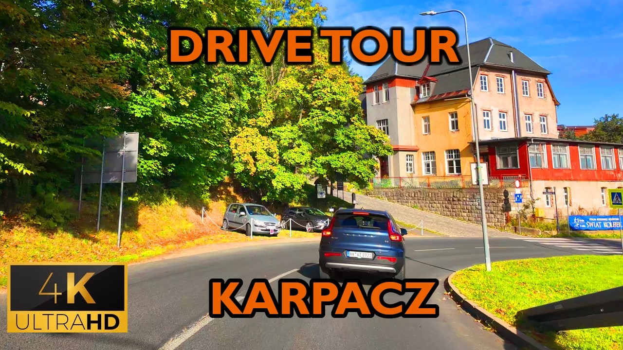 ⁴ᴷ⁶⁰ 🇵🇱 Karpacz/Poland | Drive tour from Upper to Lower Karpacz (September 2025) [4K]