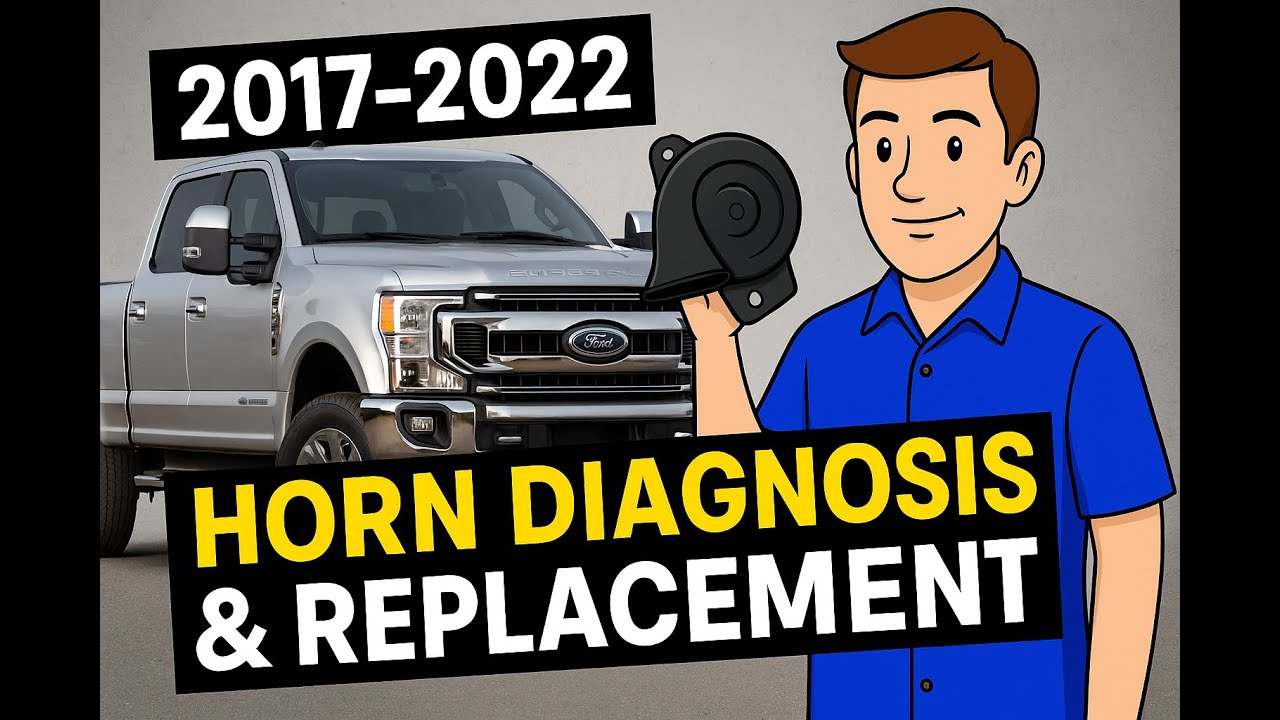 Ford Super Duty Horn Diagnosis & Replacement | Step-by-Step DIY Fix! Specifically 2017-2022