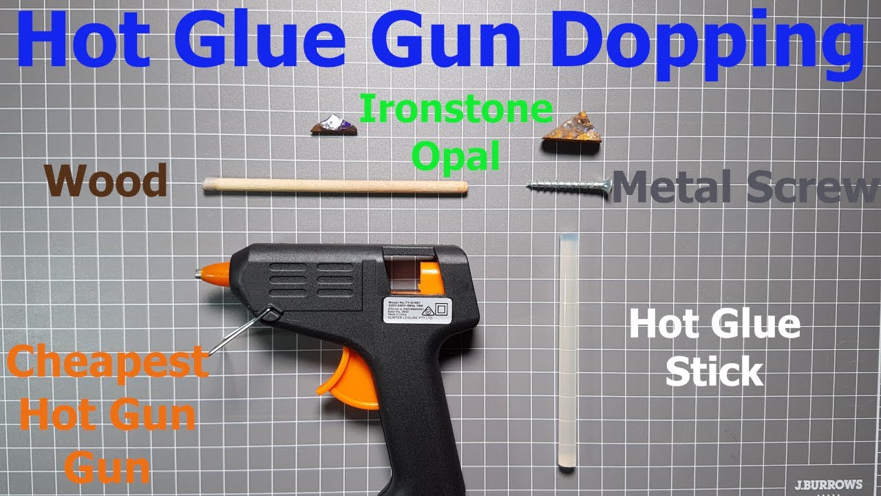 (DONT USE HOT GLUE ON OPAL!!!) Dopping Stone(s) with Cheap Hot Glue (vs