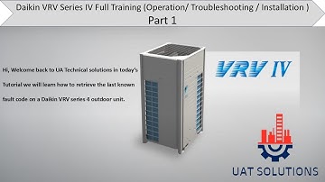 Daikin VRV IV | How To Retrieve Last Known Fault Code | Troubleshooting of Fault Code U4-01 Part 1