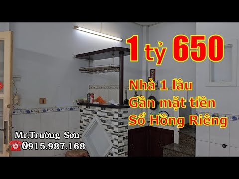 💥1 tỷ 650💥bán nhà 1 lầu hẻm 295 Tân Hòa Đông quận Bình Tân giá rẻ, Sổ hồng riêng
