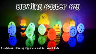 DIY Glowing Easter Egg Decoration -  Easter Egg ideas - Glow in the dark - Surprise Egg idea!