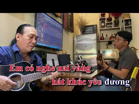 MÙA THU CHO EM - KARAOKE  Tone Nam  Guitar dễ hát