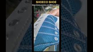 🎥 (SEO Optimized):👟 Shoe Eyelet Stitching Process | Industrial Sewing Machine Footwear #shoes 🧵🏭