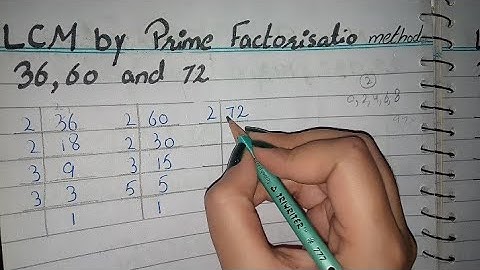 LCM by prime factorisation method||LCM of 36 60 72|in Urdu||LCM