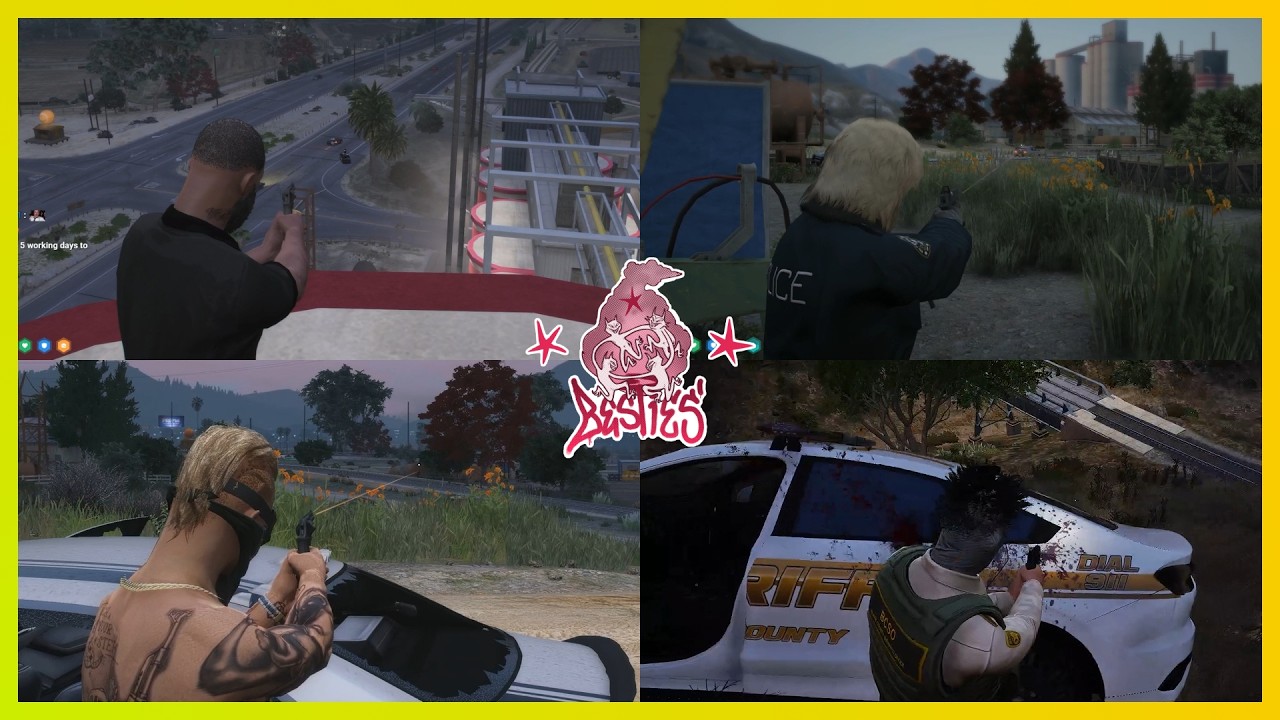 Besties Ambush Cops During a Bank Truck (Multi POVs) | NoPixel 4.0 GTA RP