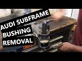 Audi Subframe Bushing Replacement DIY - A4 S4 B6 B7