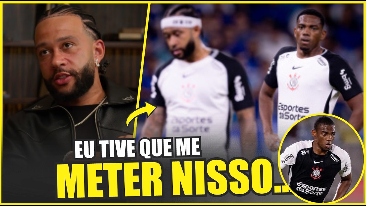 OLHA A ATITUDE DESESPERADA DO MEMPHIS DEPAY PRA IMPEDIR O CORINTHIANS DE VENDER O VOLANTE ANDRÉ