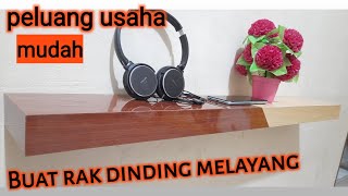 Easy Diy Ploating Shelves No Bracket Rak Ambalan Dinding ..