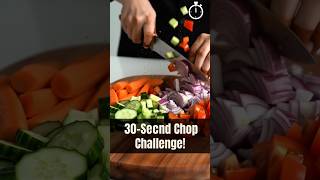How Fast Can You Chop? ⏱️ Cutting Board Challenge 🔪 | Kitchen Fun Shorts #shorts #kitchen
