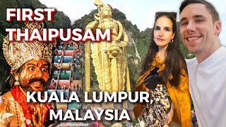 Our FIRST ever Thaipusam in Malaysia! 🇲🇾 | Batu Caves, Kuala Lumpur Vlog 2023