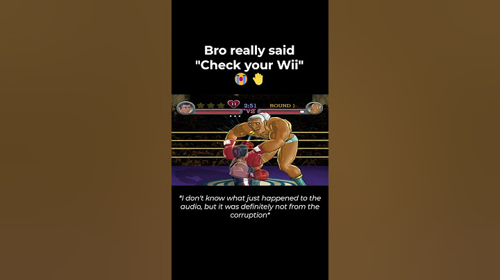 Bro really said "Check your Wii" 😭🤚 #punchoutwii #corruptions #wii #shorts