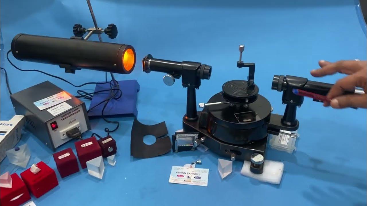 How to set H Abron study of prism or diffraction grating using