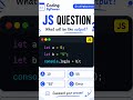 Can you answer output of code? Interview Question 🔥 #coding #cprogramming #viral #javascripttutorial