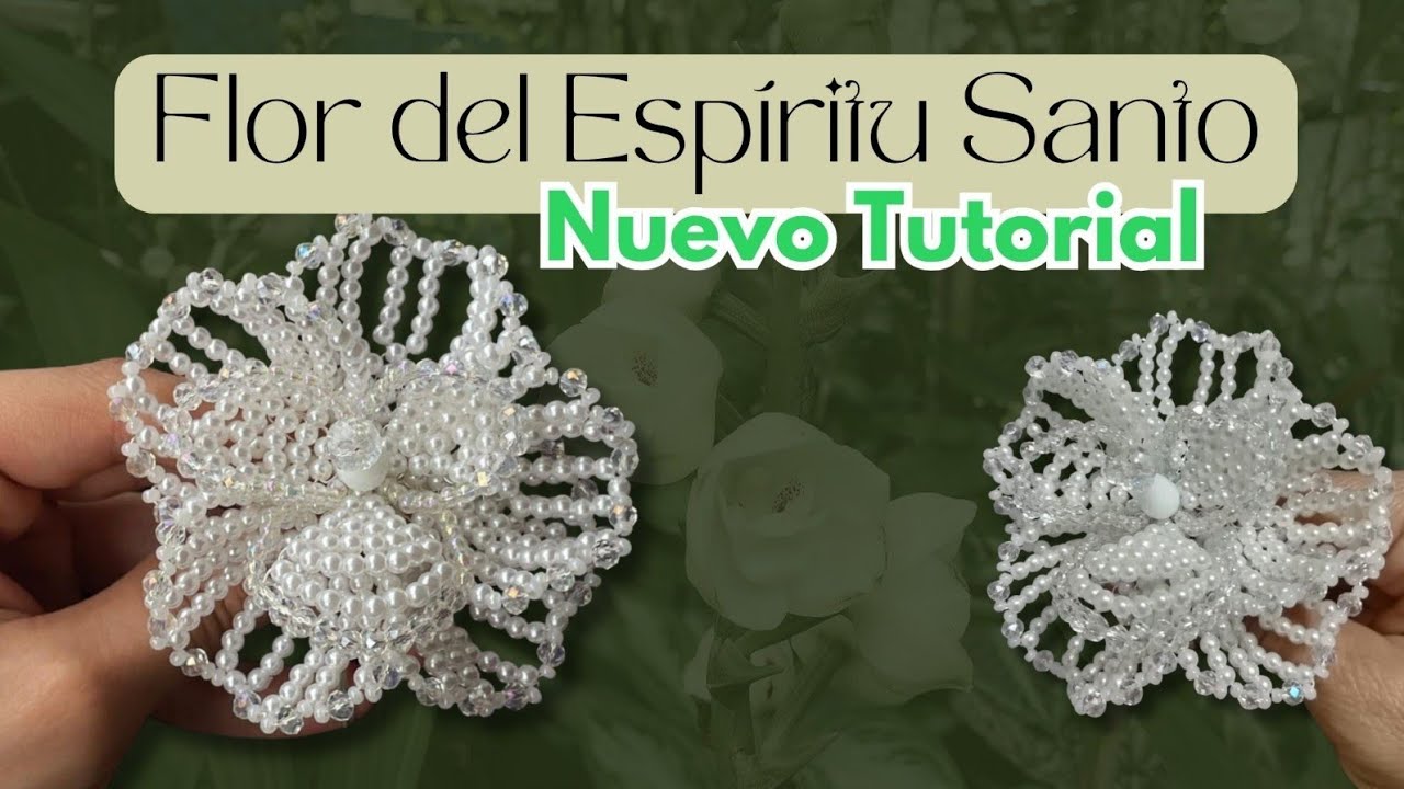 Orquidea del Espíritu Santo con perlas  | Pearl Orchid Step-by-Step 