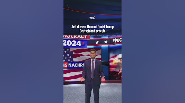 Seit diesem Moment findet Trump Deutschland scheiße | heute-show #shorts