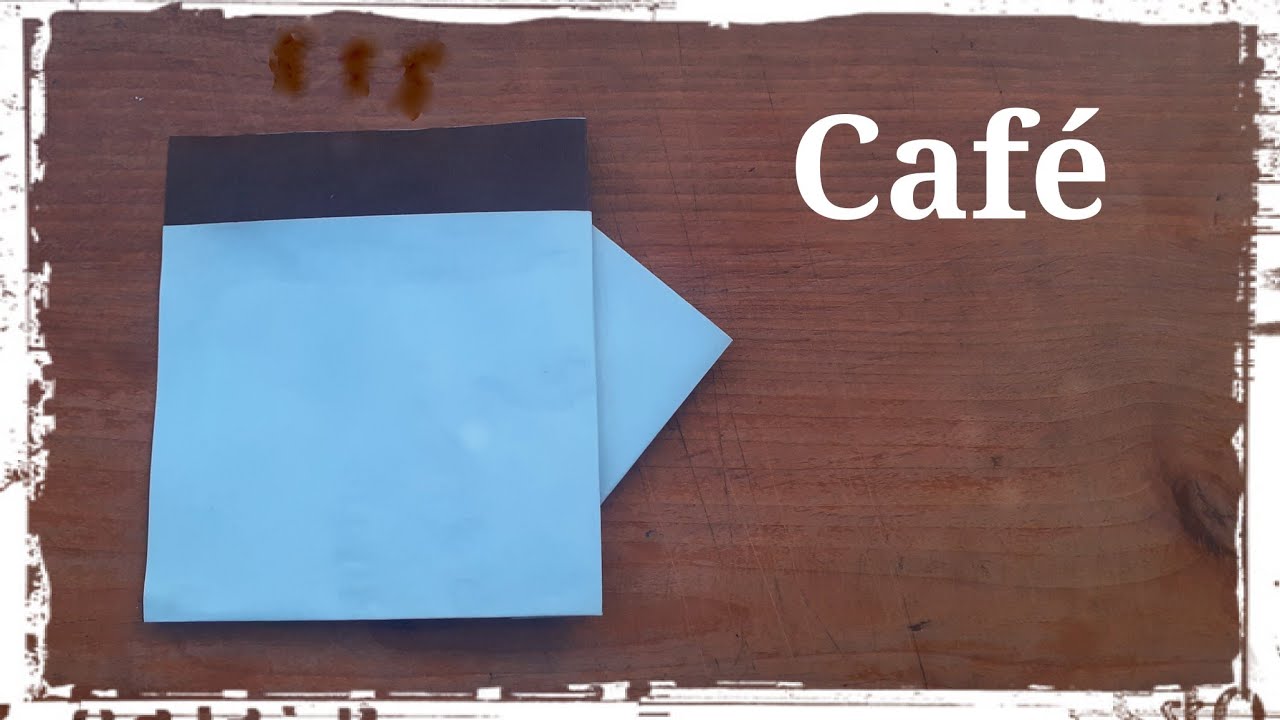 Taza de Café de Papel Origami YouTube