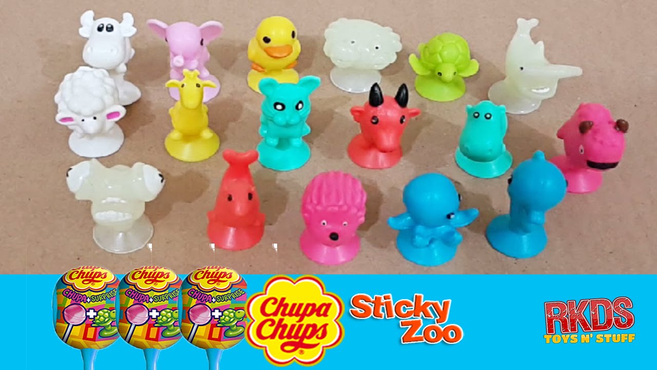 Chupa Chups Surprise Egg Sticky Zoo Animals Collection