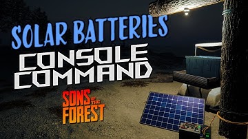 Build Solar Panel Power With Golf Cart Battery | Sons of the Forest Guide & Cheats Console Command