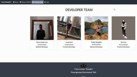 Tugas Akhir Pemprograman Web - Linus Benedict. Teknik Informatika Universitas Trisakti