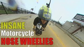Motorcycle STUNTS Street Bike STOPPIE &amp; ENDO Footage Stunt Riding NOSE WHEELIE Compilation