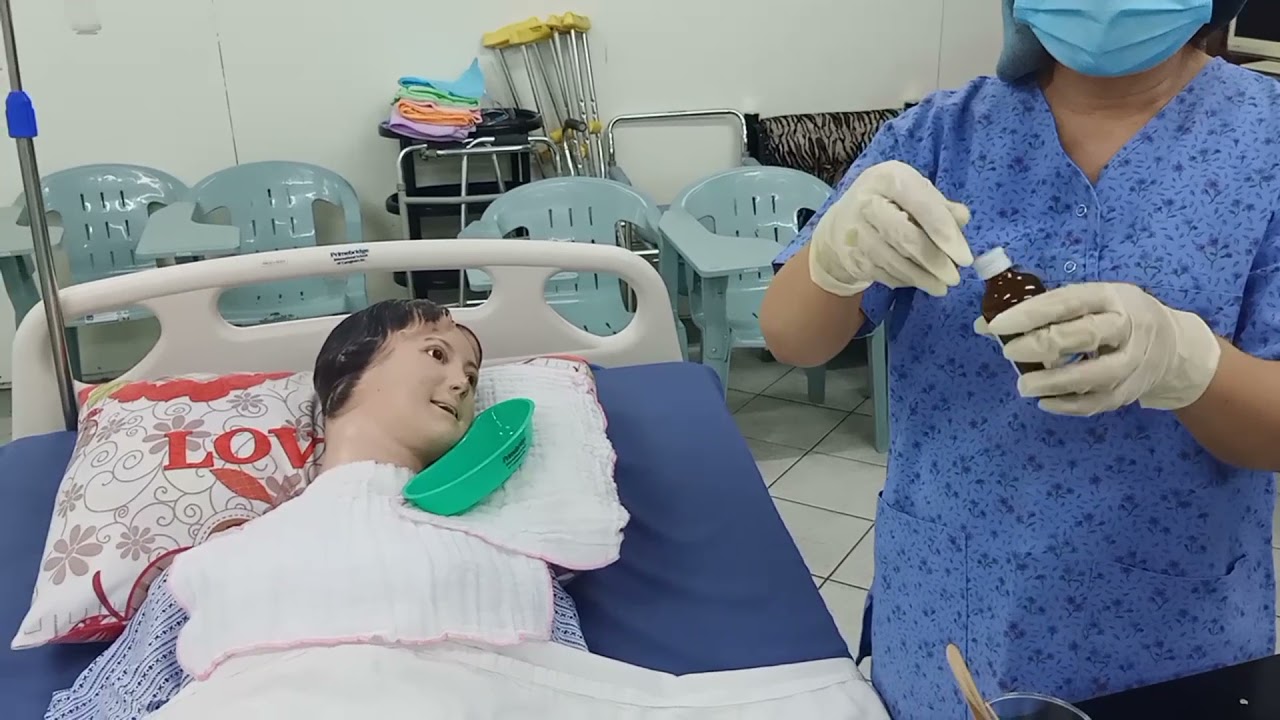 oral care for unconscious patient. YouTube
