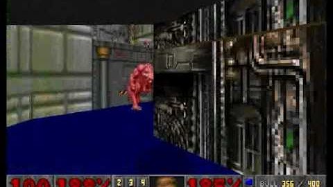 Doom Episode 1 map 6 central processing