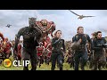 Battle of wakanda  outriders attack scene  avengers infinity war 2018 imax movie clip 4k