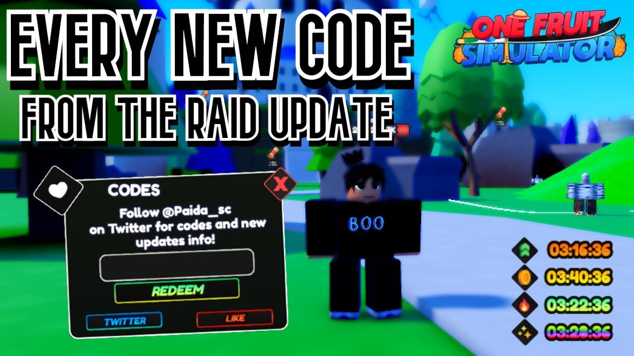 NEW CODES IN ONE FRUIT SIMULATOR 