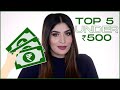 Top 5 Under ₹500 | Skincare, Makeup, Bodycare & Brushes! | Shreya Jain