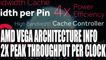 AMD VEGA Architecture Info | New GPU Architecture | 2x Performance Per Clock