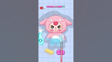 Clean baby three in Tidy Life game #asmrgames  #satisfyingames #satisgame #satisfyingvideo #cleaning