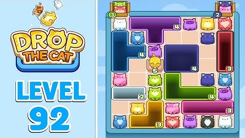 Drop The Cat Level 92 Walkthrough Solution
