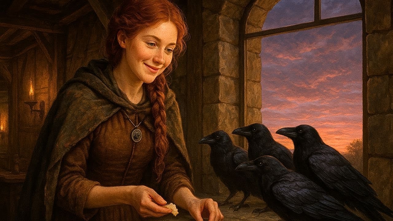 Zombavam da cozinheira que alimentava corvos — até que um deles disse: “Meu mestre o chama.”