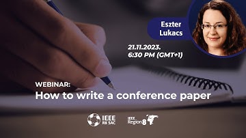 How to write a conference paper with Eszter Lukacs