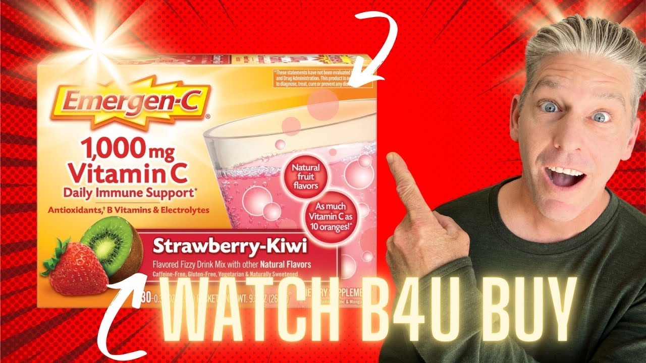 Boost Your Immunity with This Fizzy Favorite! 🍓🥝 Emergen-C Review
