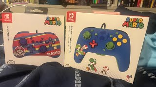 Hori Pad Mini(Mario) And PDP REMATCH Wired Switch Controllers Unboxing Hori Pad Mini(Mario) And PDP REMATCH Wired Switch Controllers Unboxing