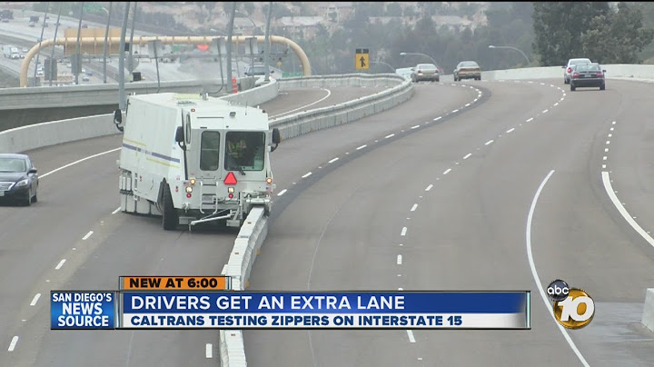 TRAFFIC: Drivers Get Extra Lane During Rush Hour with "Zipper" Barrier-Transfer Machines